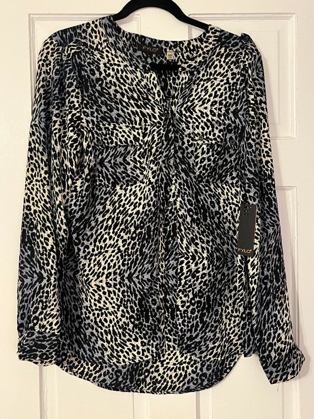 Fylo Purple Animal Print Top